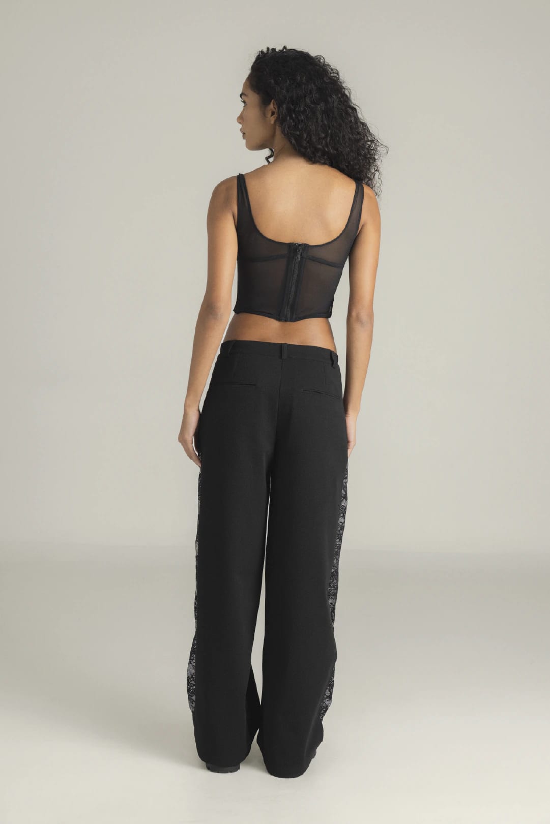 SET CORSET & PANTALON INDIRA NEGRO - imagen 3