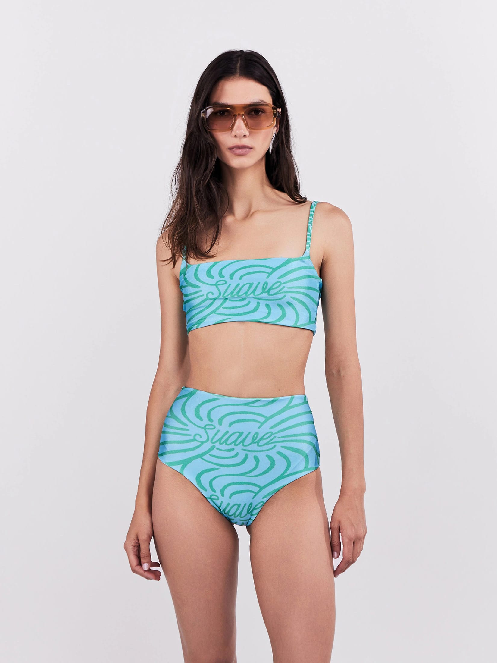 Bottom Alto De Bikini Suave -Turquesa - imagen 1