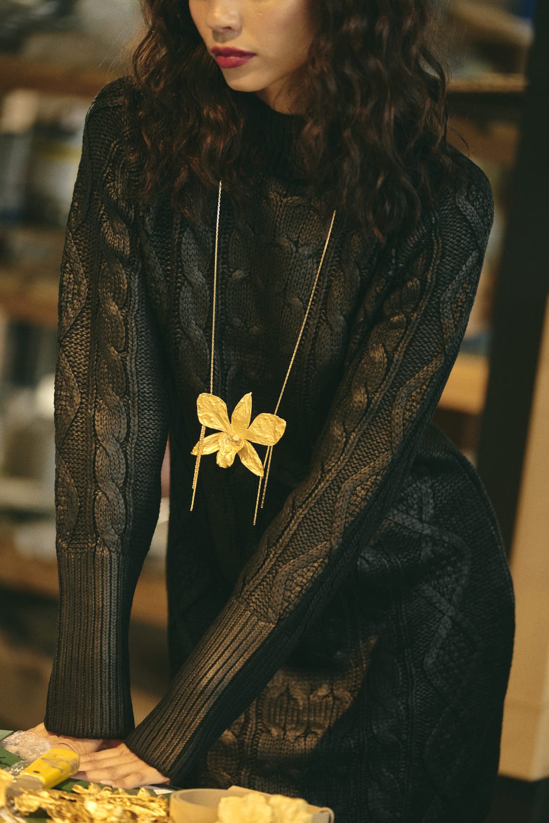 DENDROBIUM MAXI LONG NECKLACE - imagen 3