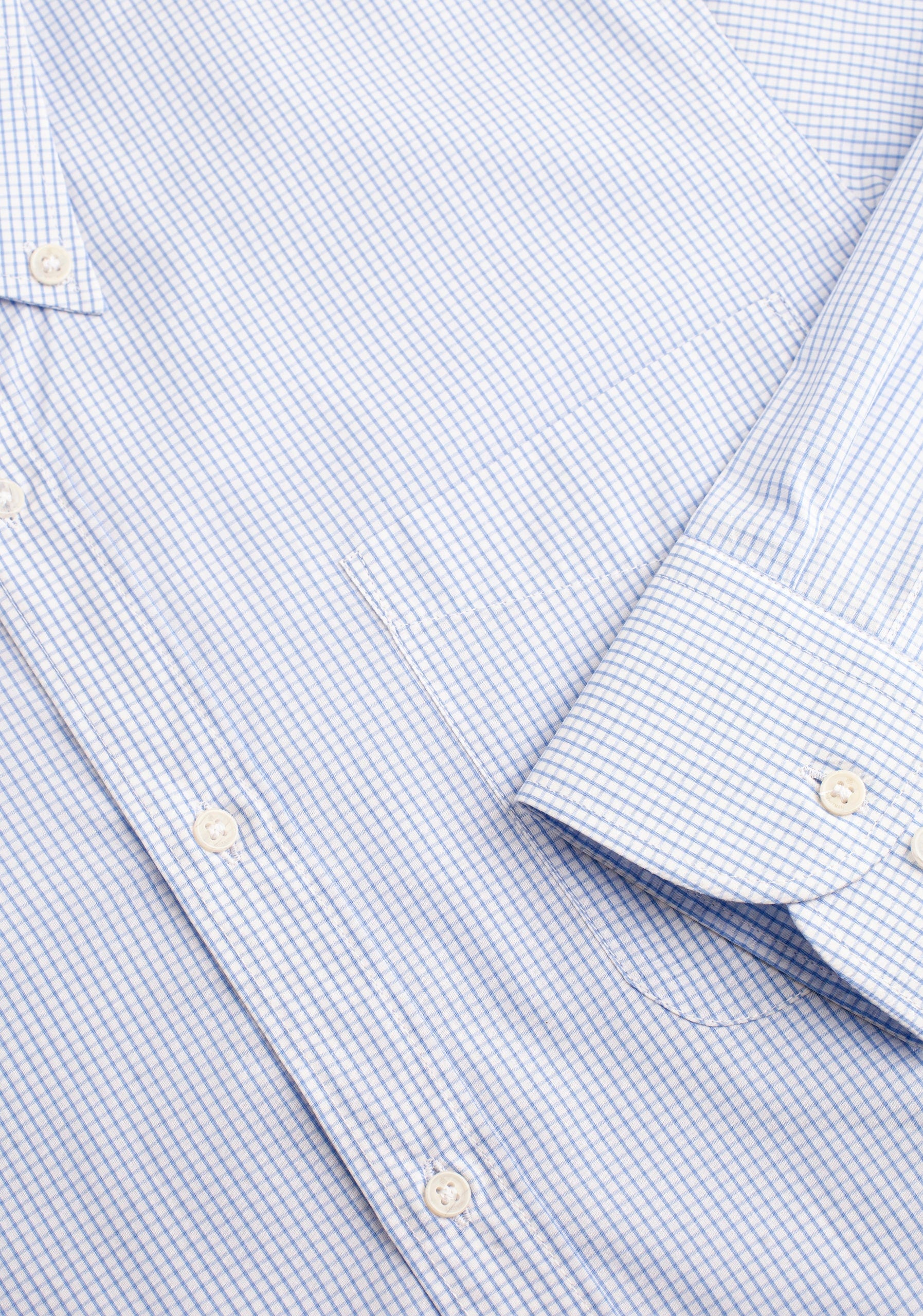 Camisa H CBD Cuadros Peq Azul Claro - imagen 7