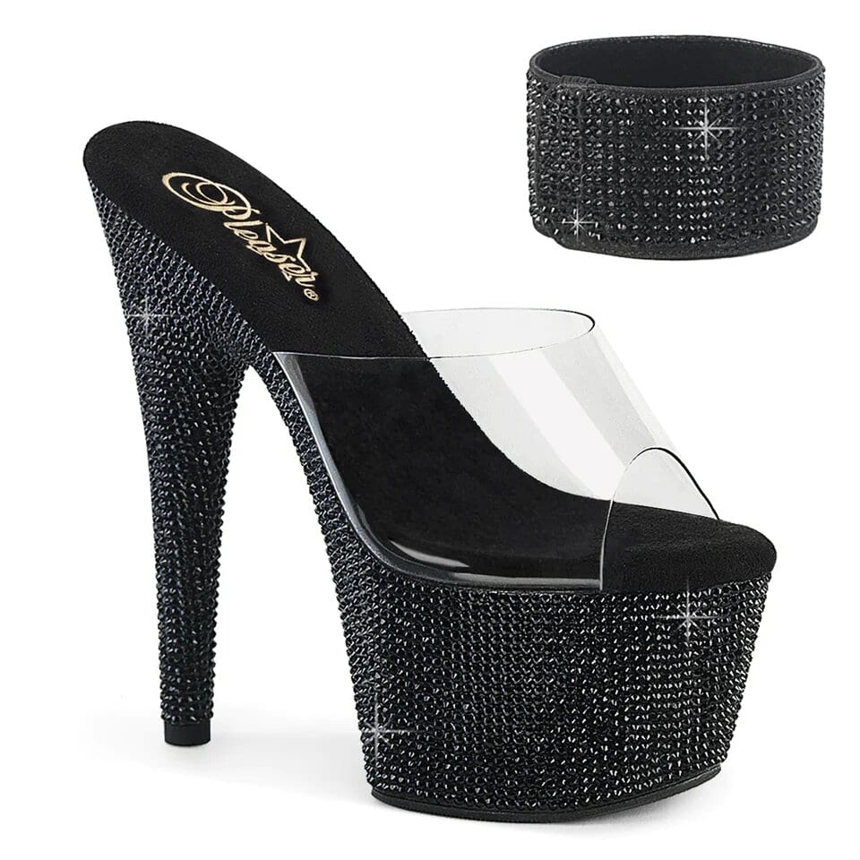 Zapatos sandalias bajo pedido Tacones Plataforma Poledance Pleaser BEJEWELED-712RS - imagen 1