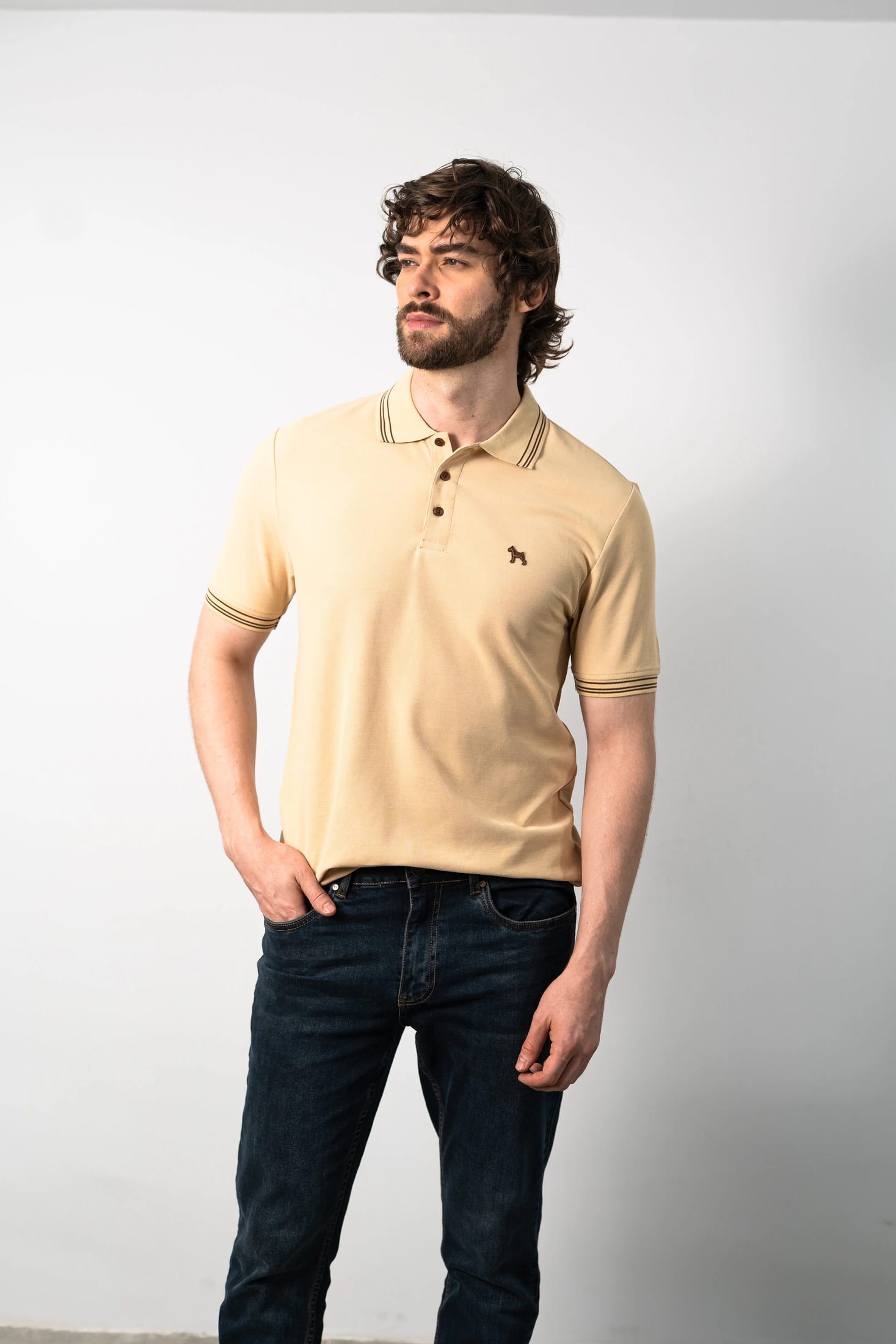 Polo Básica Crema - imagen 1