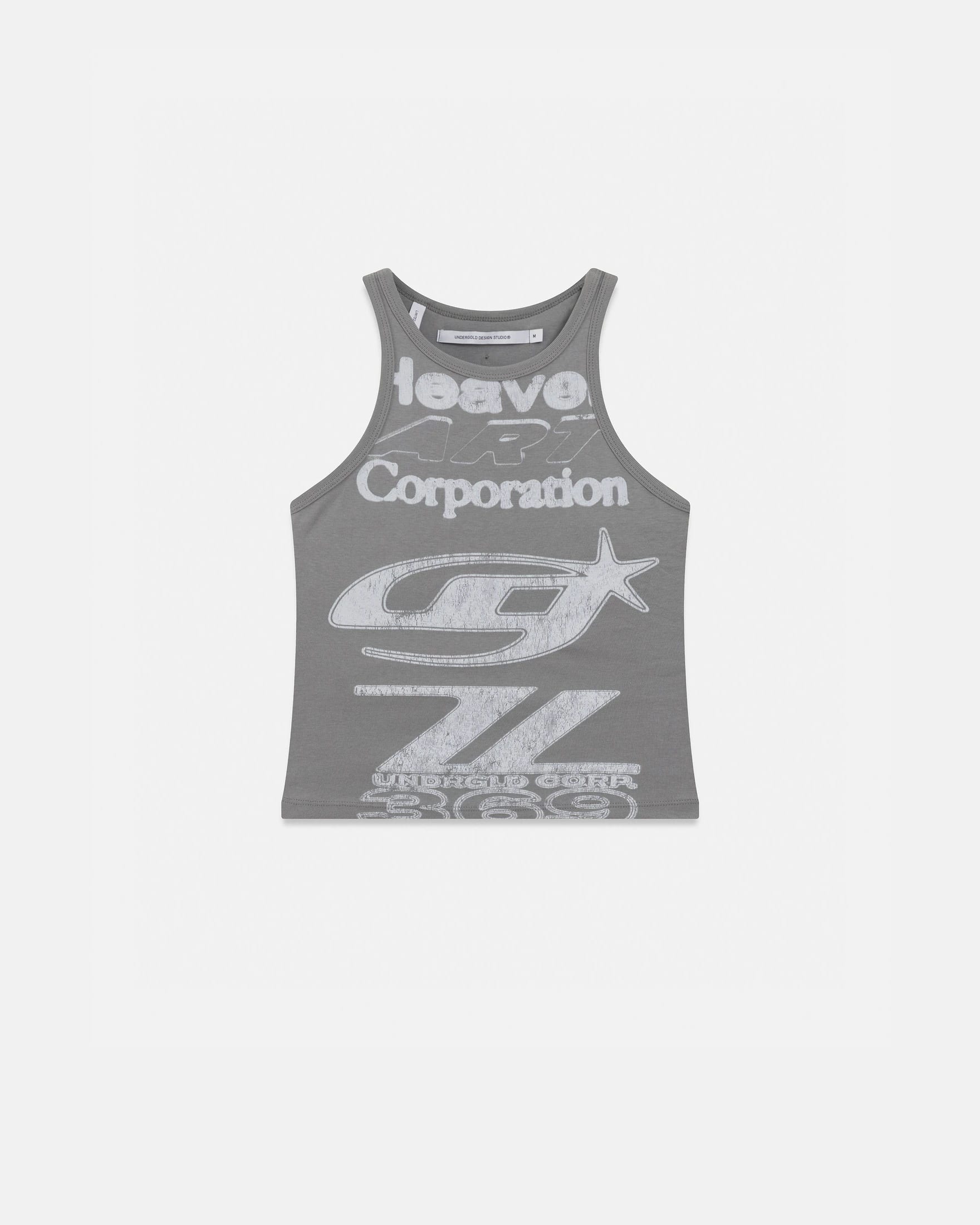Act 1 Racer Halter Tank Top Gray - imagen 1