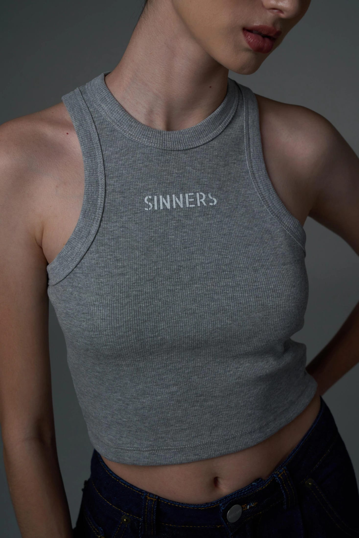 SINNERS GRAY WOMEN TANK TOP - imagen 4