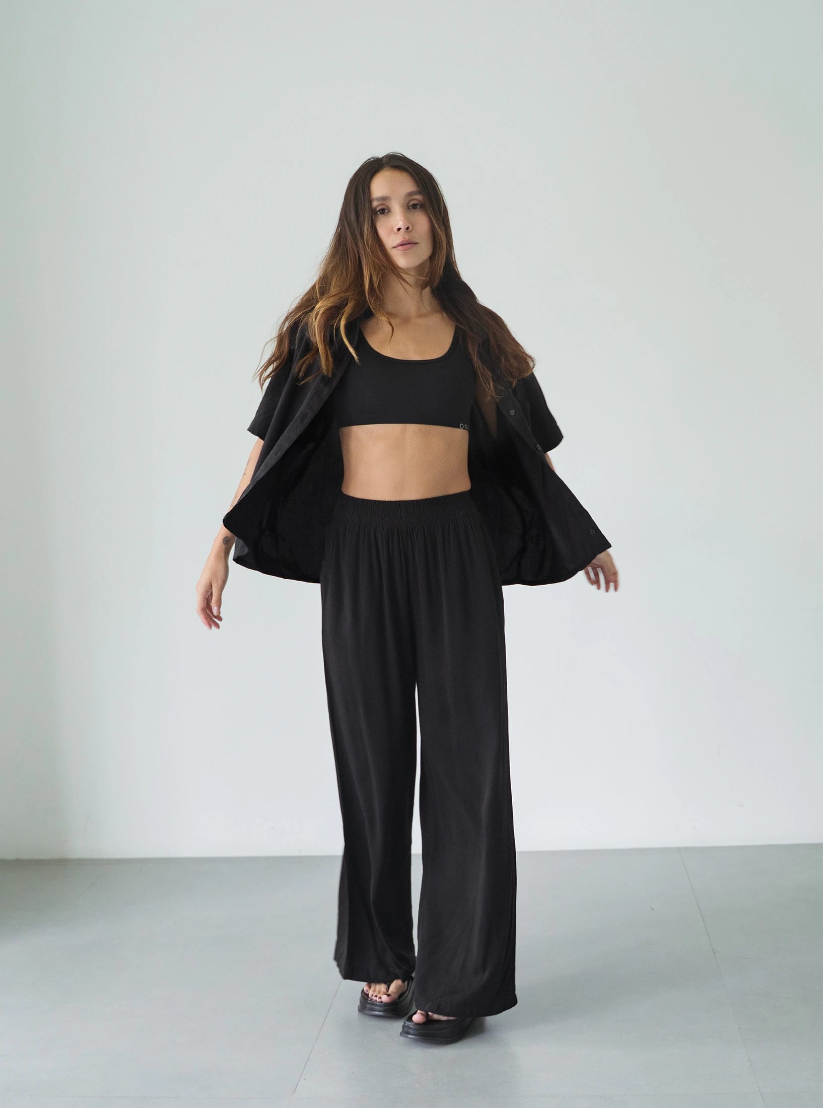 Set Breezy Black Palazzo - imagen 1