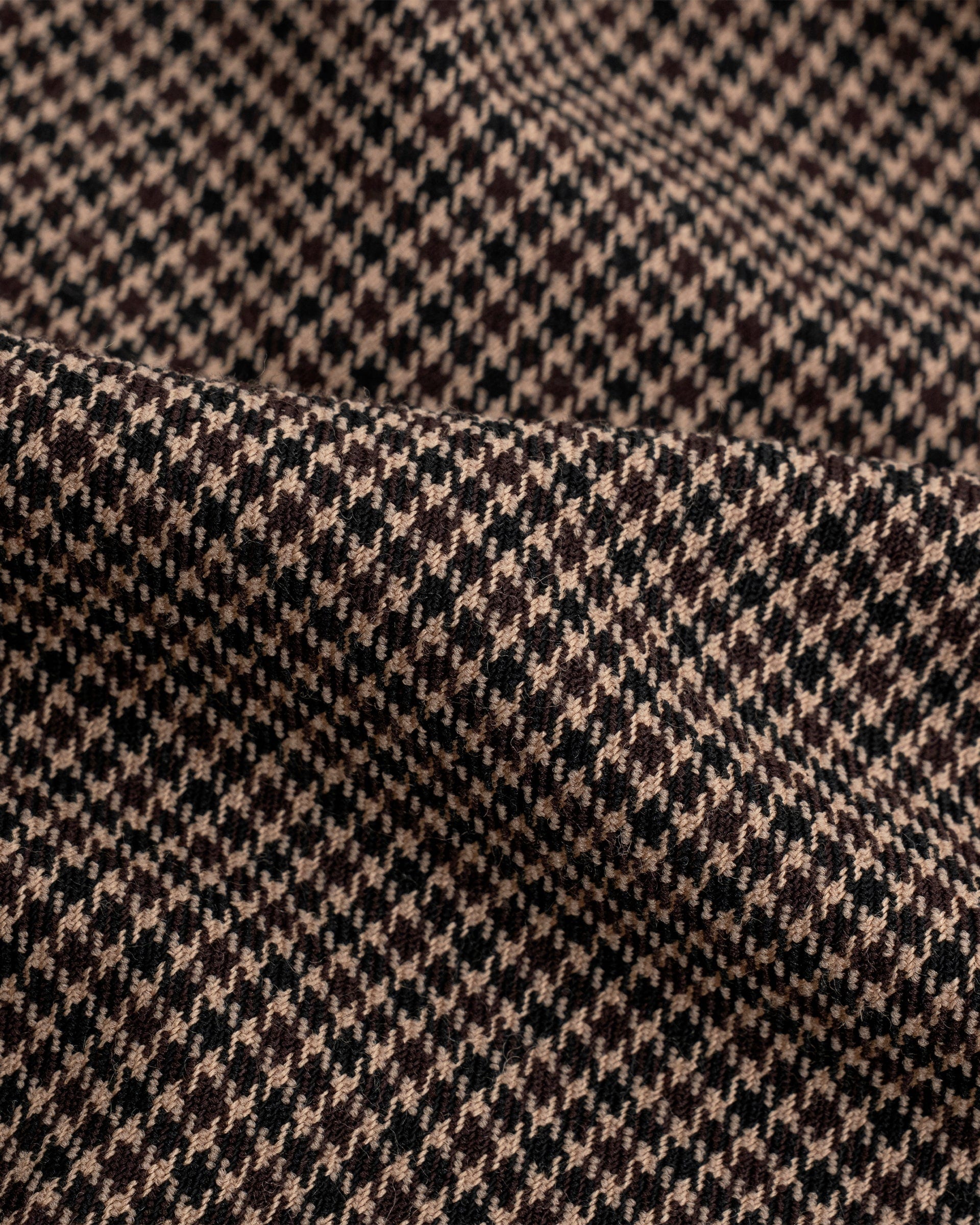 Barrel Fit Houndstooth Trousers - Café - imagen 5