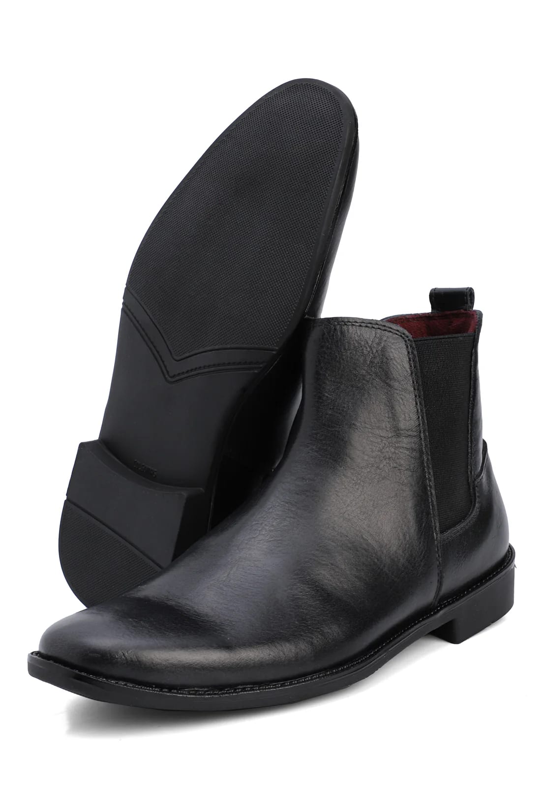 Botines chelsea negros en cuero - imagen 8