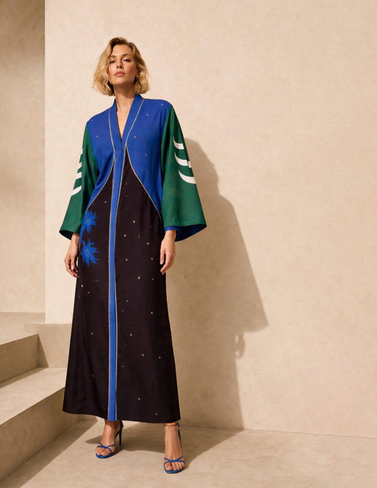 Bata-Kimono Unisex /Cosmos y Flores - imagen 3