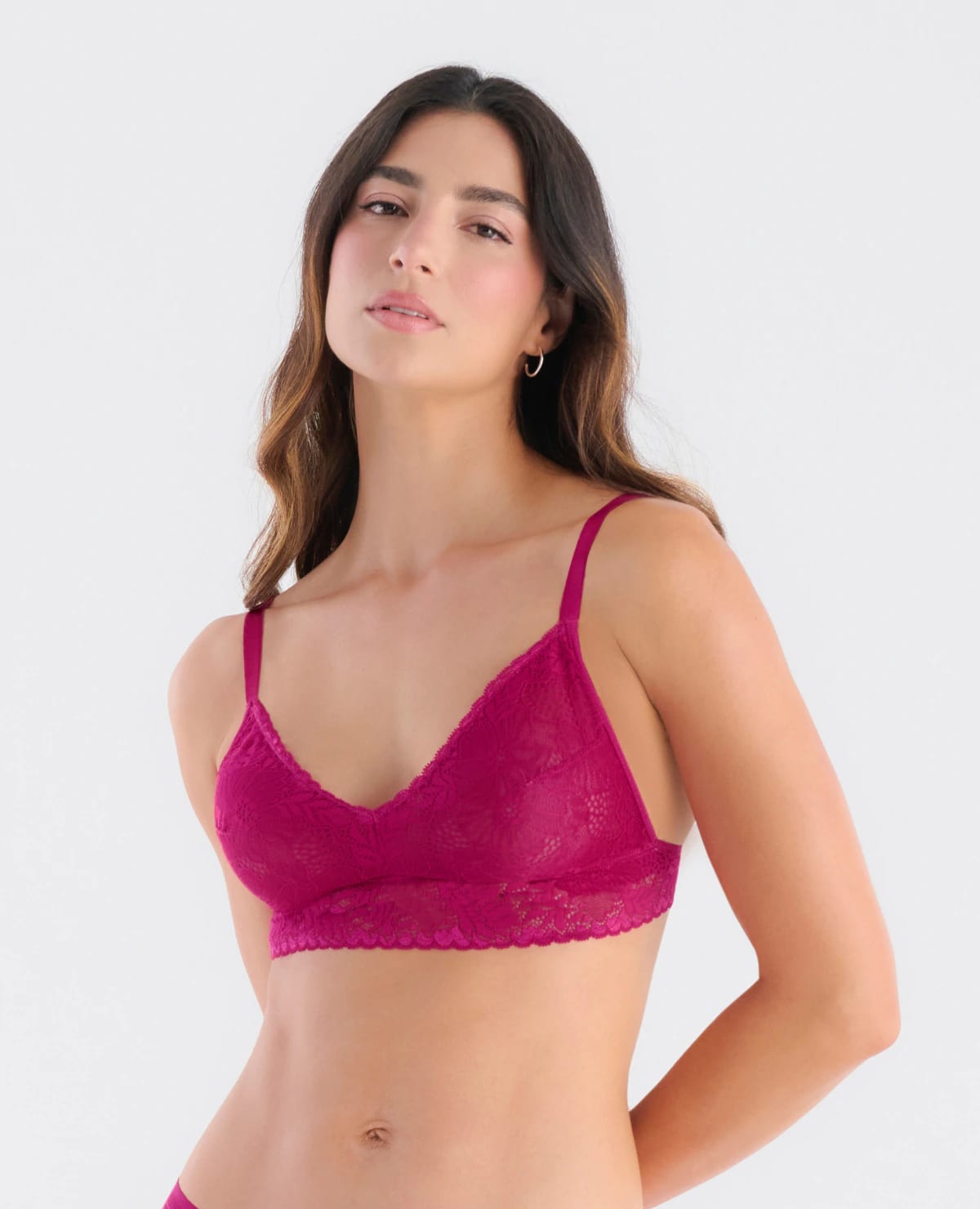 Bralette Triangular | En Encaje | Elástico en Base - imagen 2