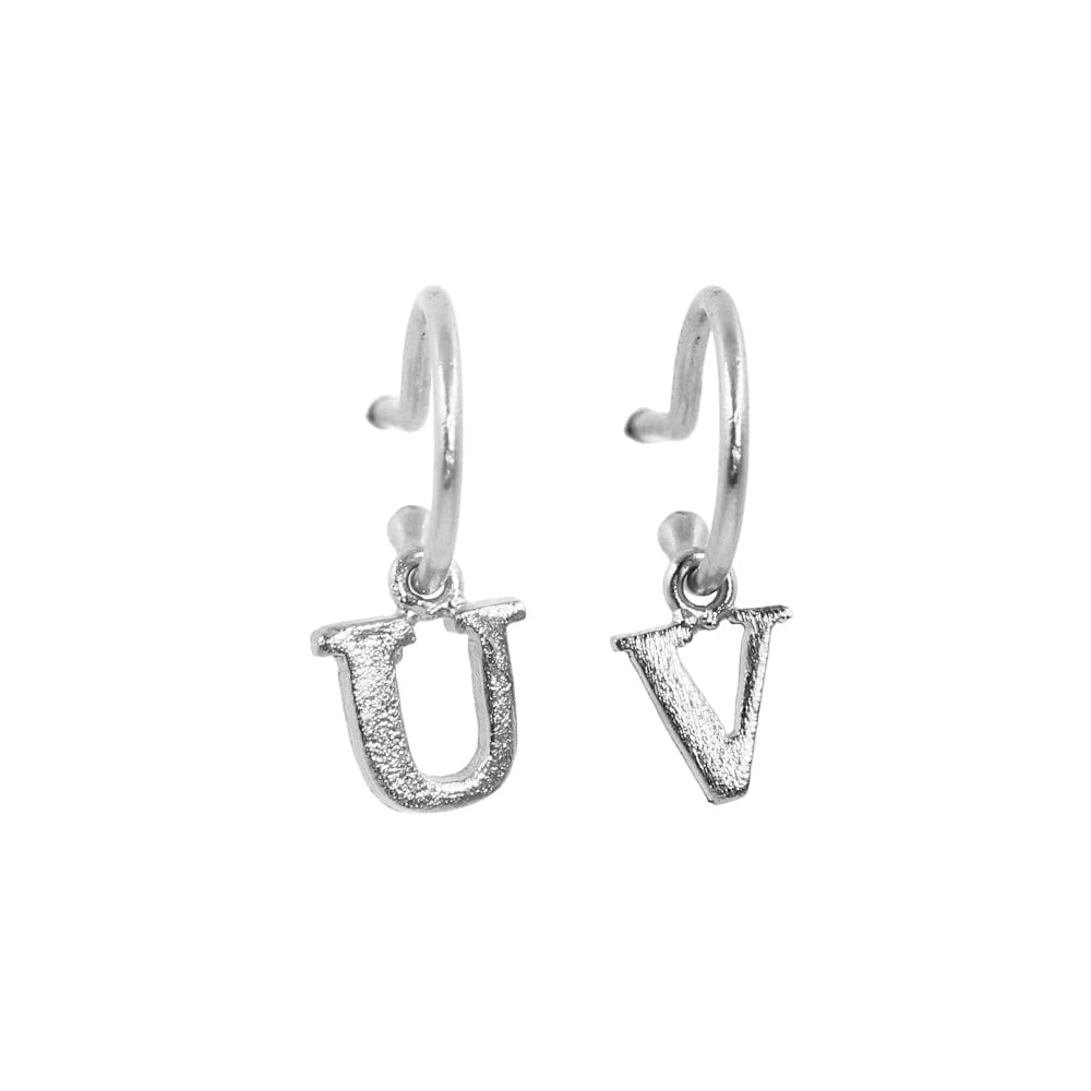 PreOrder Baby Hoops 9mm Letra Plata - imagen 13