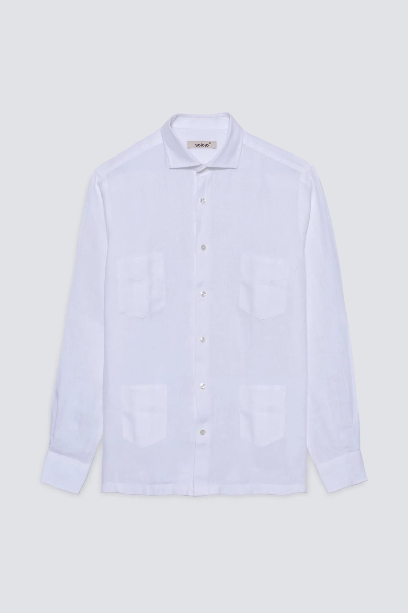 Men's guayabera linen pockets shirt - imagen 2