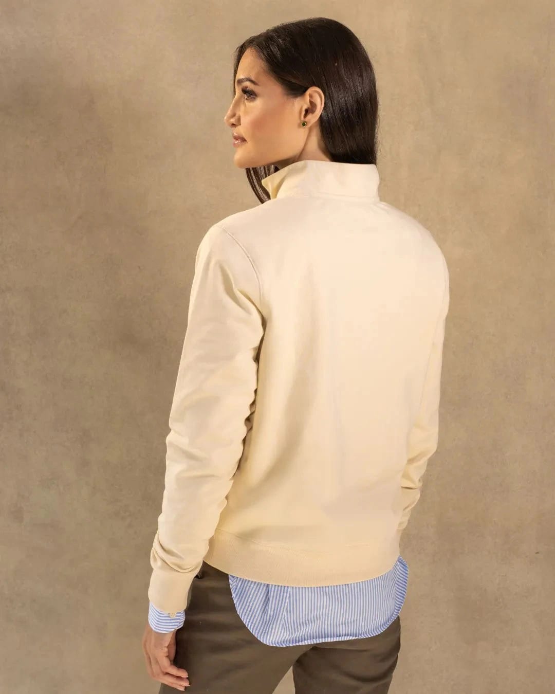 Halfzip Paris Antimanchas De Mujer Marfil - imagen 4