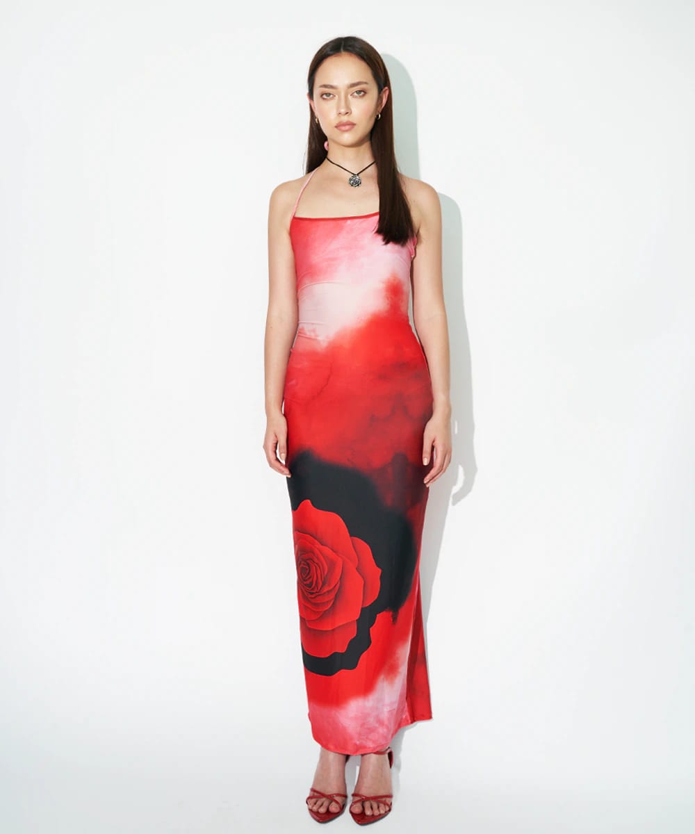 Maxi Dress in Rose Red - imagen 2