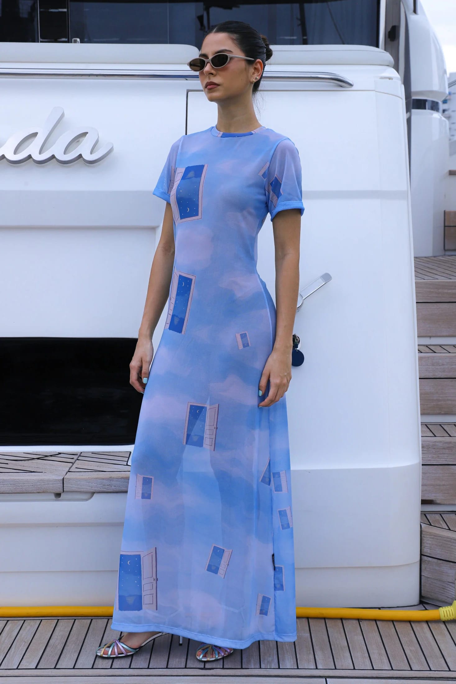 Mesh Dress - Sky - imagen 7