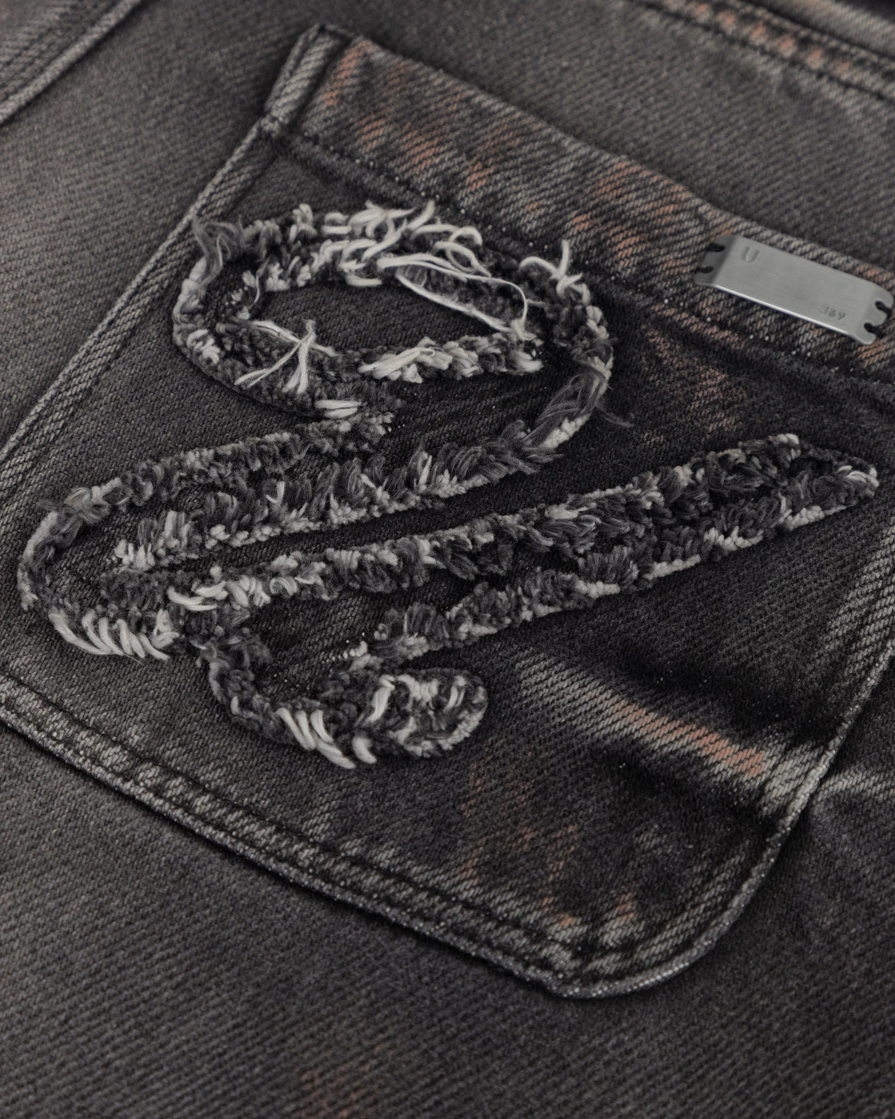 Holy State Stripe Wide Jeans Ash Black - imagen 4