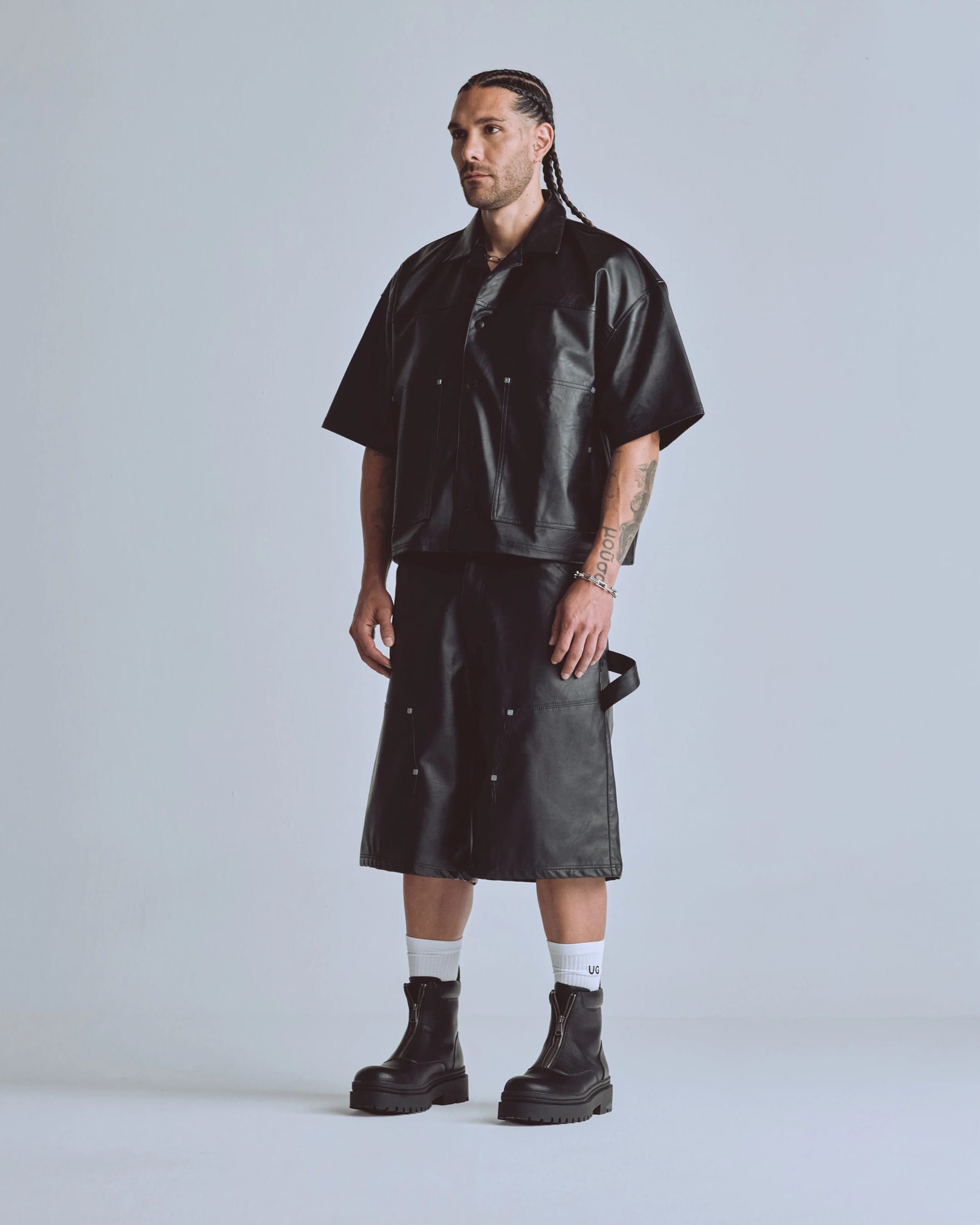 Capsule Basic Pleather Shorts Black - imagen 5