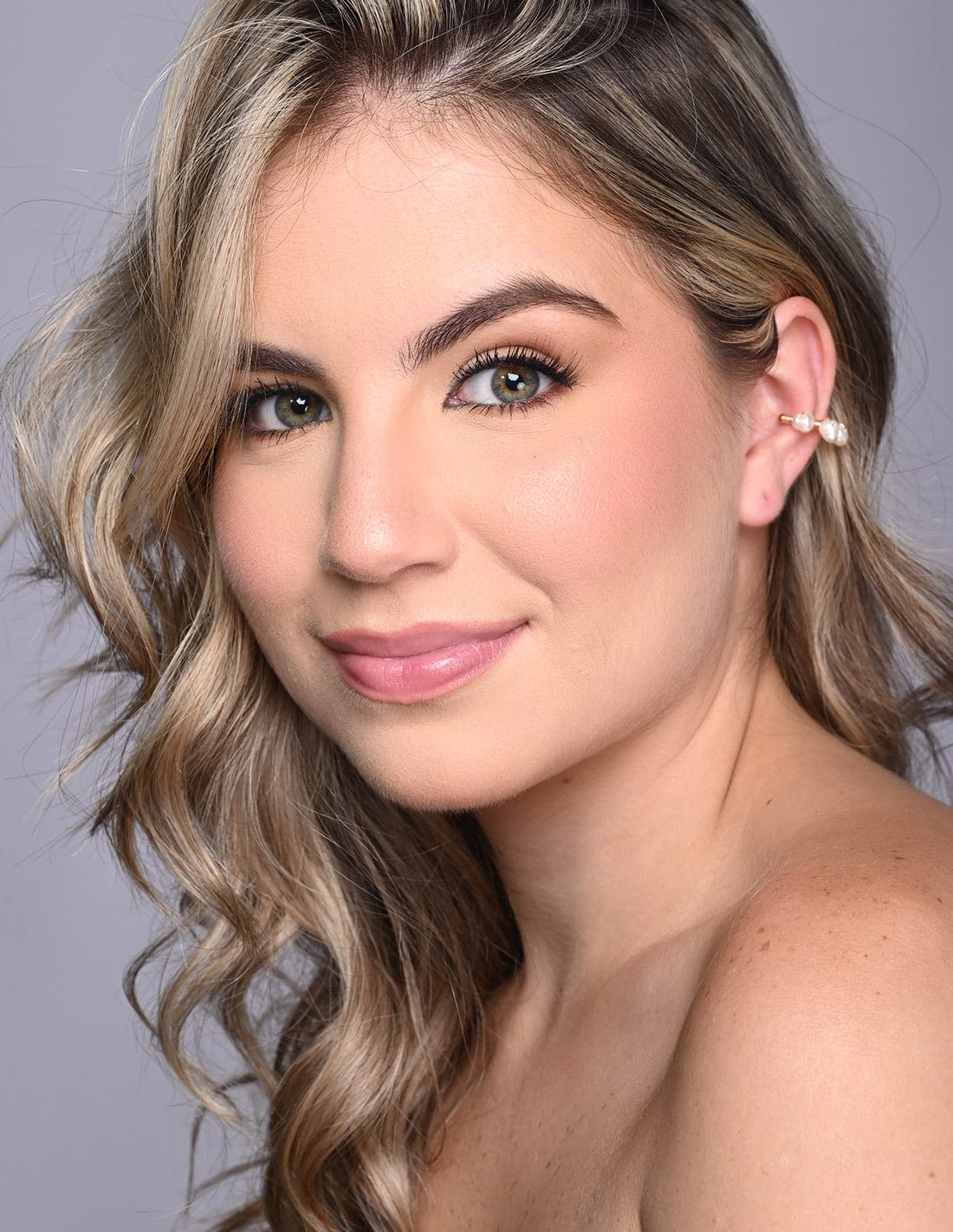 Ear Cuff Luna Perla + Marfil - imagen 1