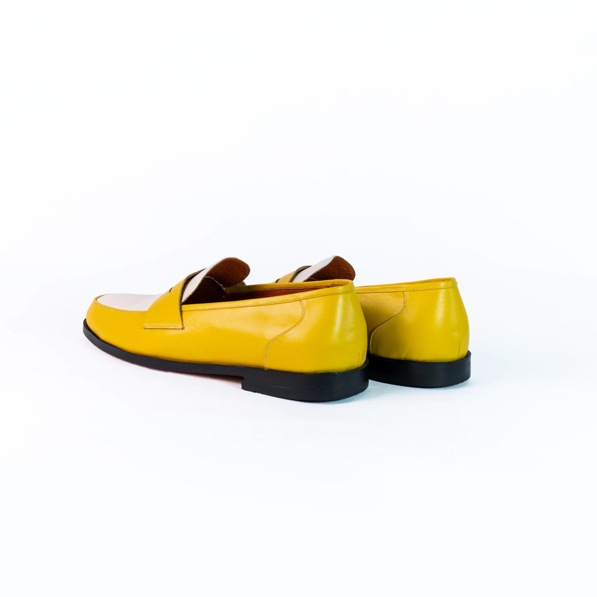 Penny loafers yellow & white - imagen 2