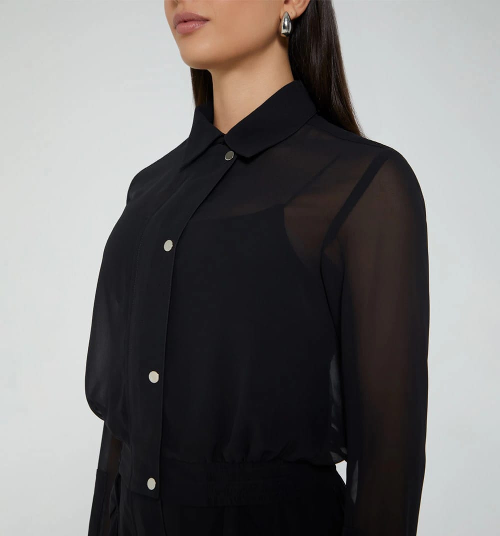 Blusa camisera manga larga - imagen 3
