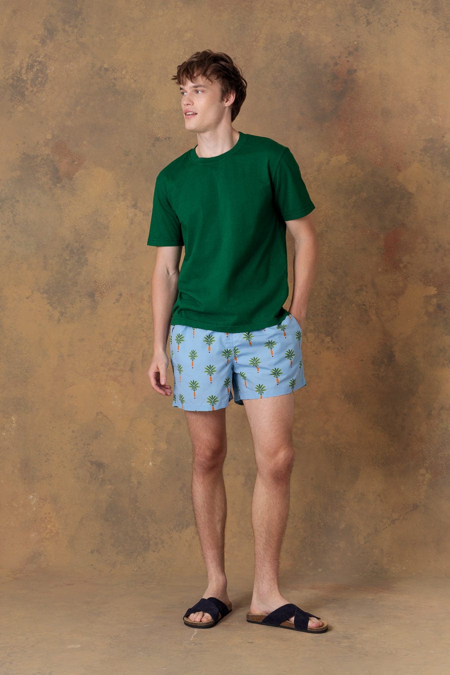 Men's cotton t-shirt orfeo green - imagen 3