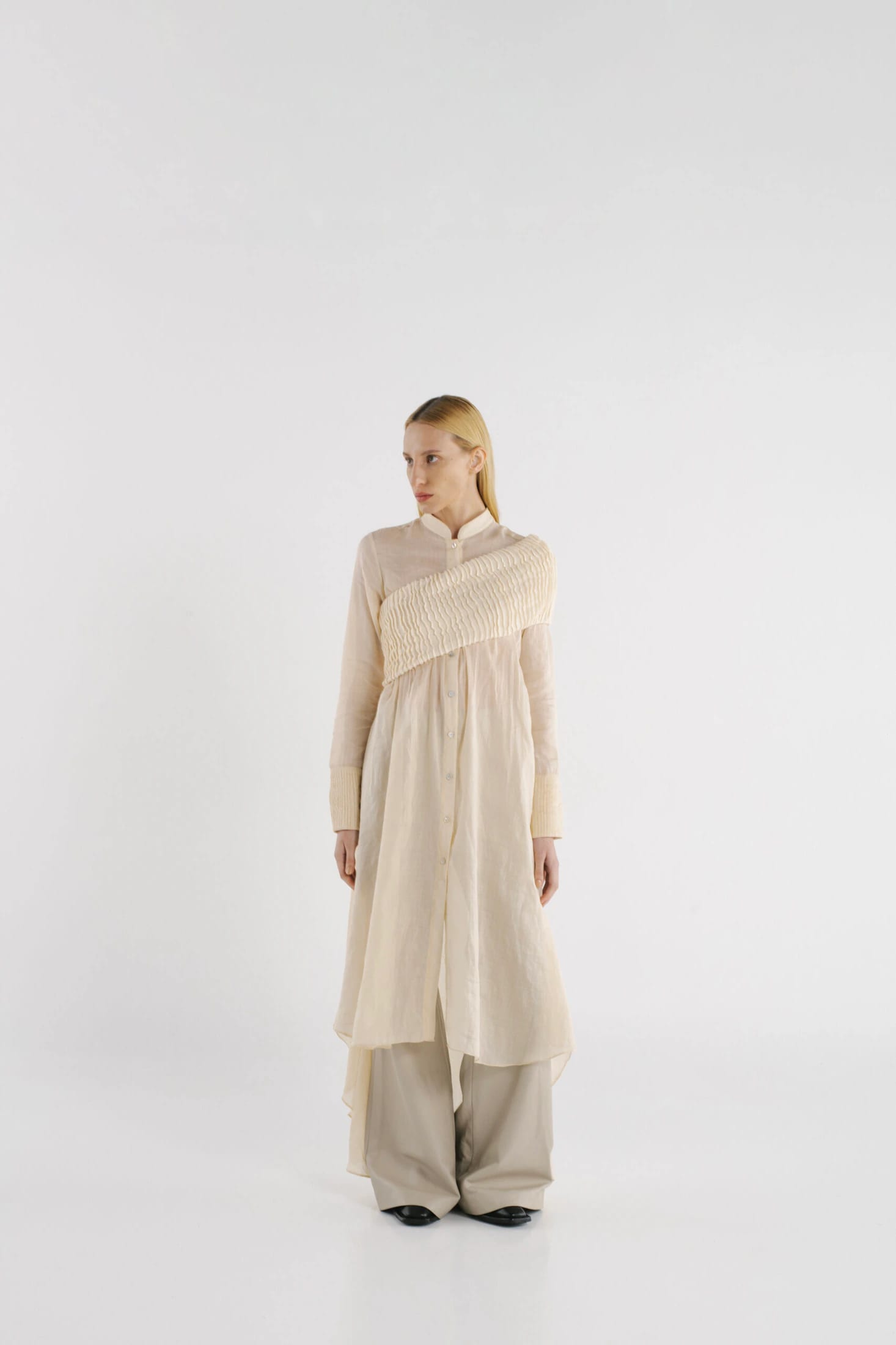 FURROWS SHIRT DRESS TOP - imagen 12