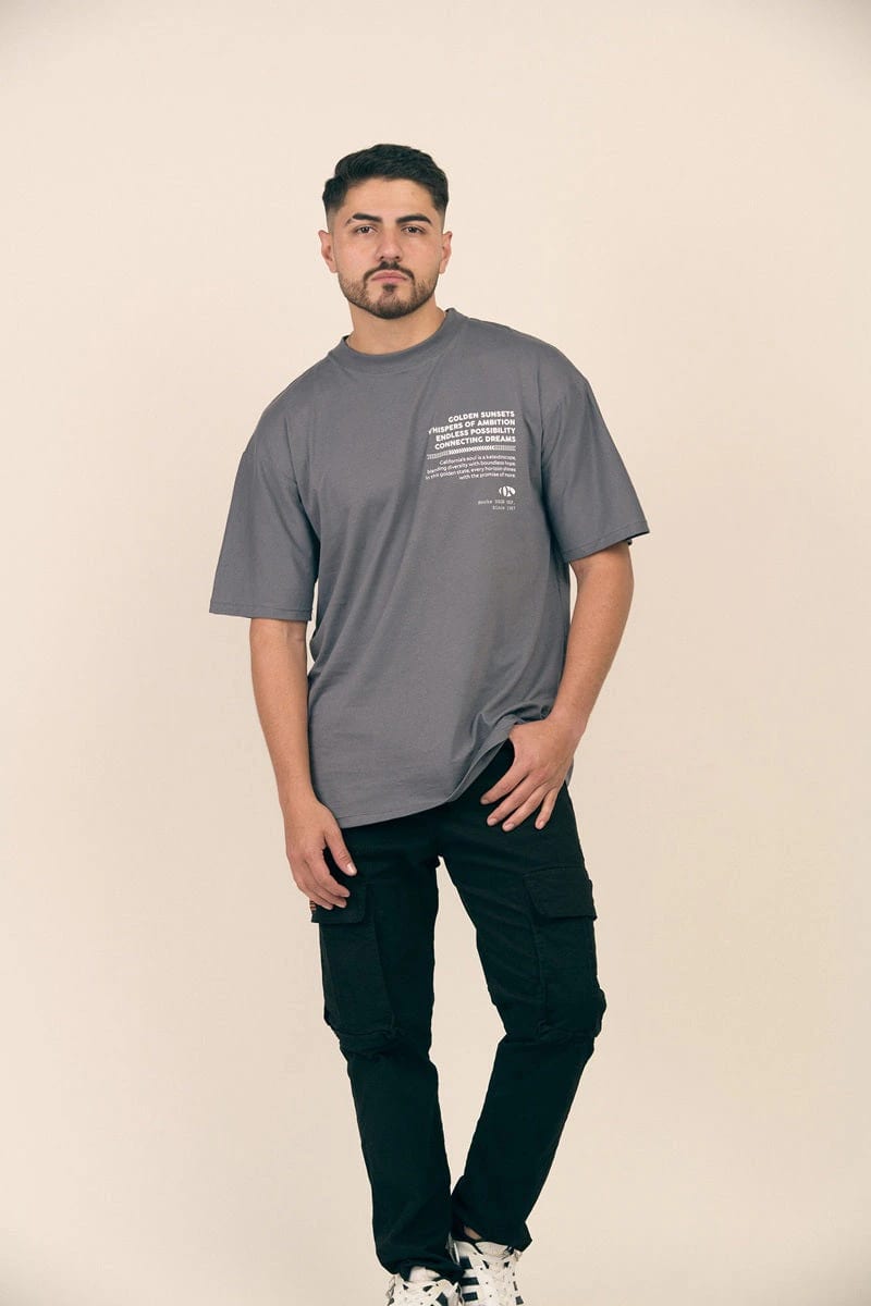 OVERSIZE 200GR GRIS GOLDEN SUNSETS - imagen 2
