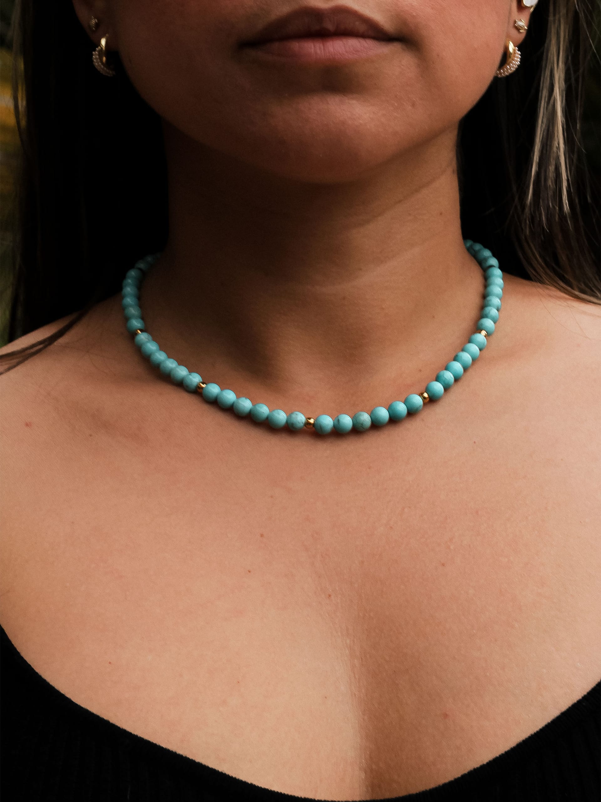 Choker Turquesa 6mm - imagen 2