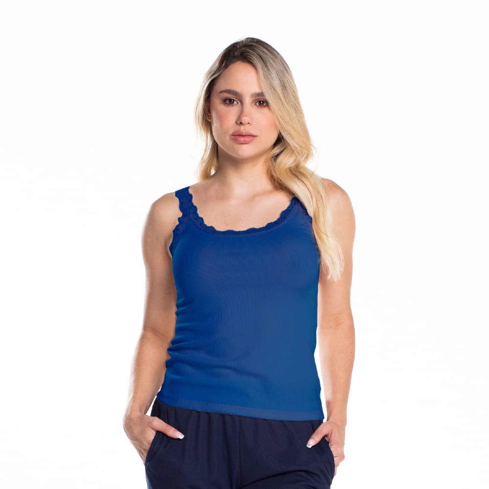 Camiseta Básica Encaje de Algodón - imagen 13