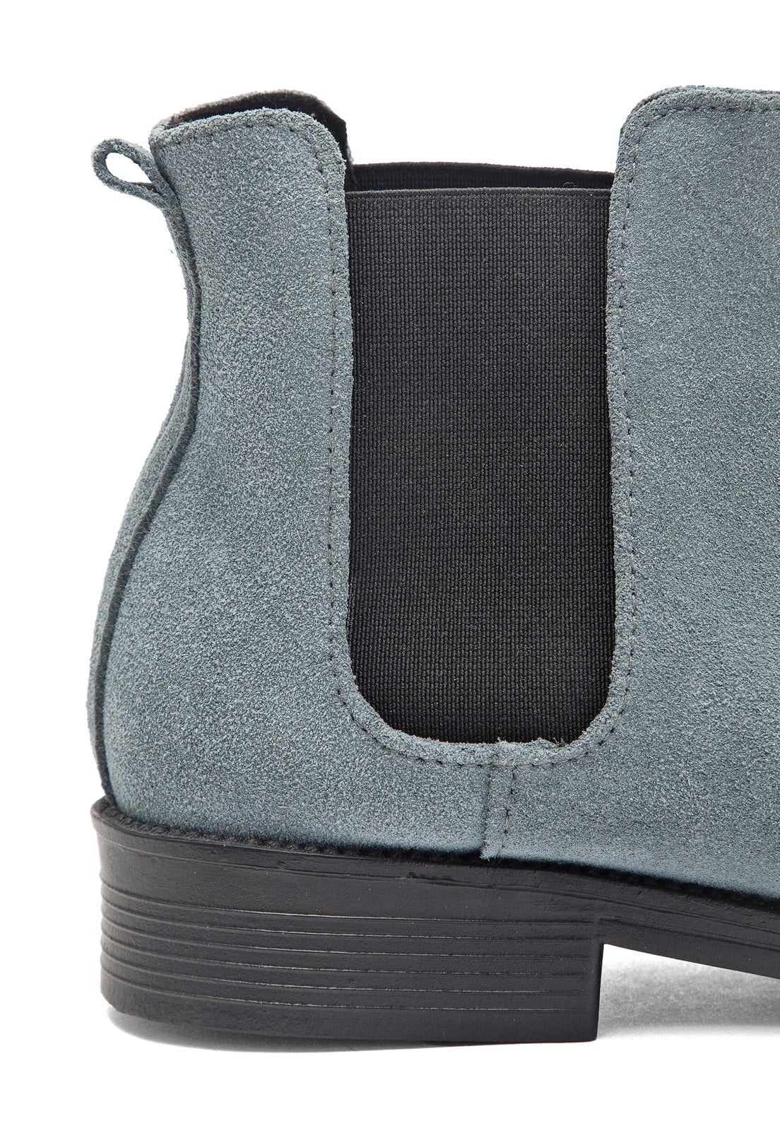 Botines chelsea gris en gamuza. - imagen 6