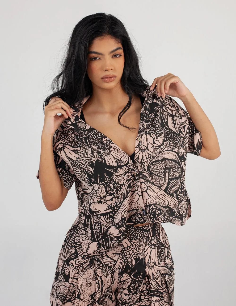 Camisa Cuello Sport manga corta Set Landsky coral Mujer - imagen 2