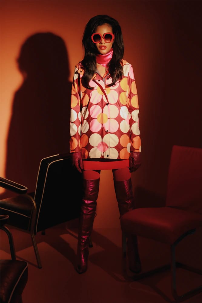 RAINCOAT FLOWER POWER NARANJA (PRE-ORDER) - imagen 2