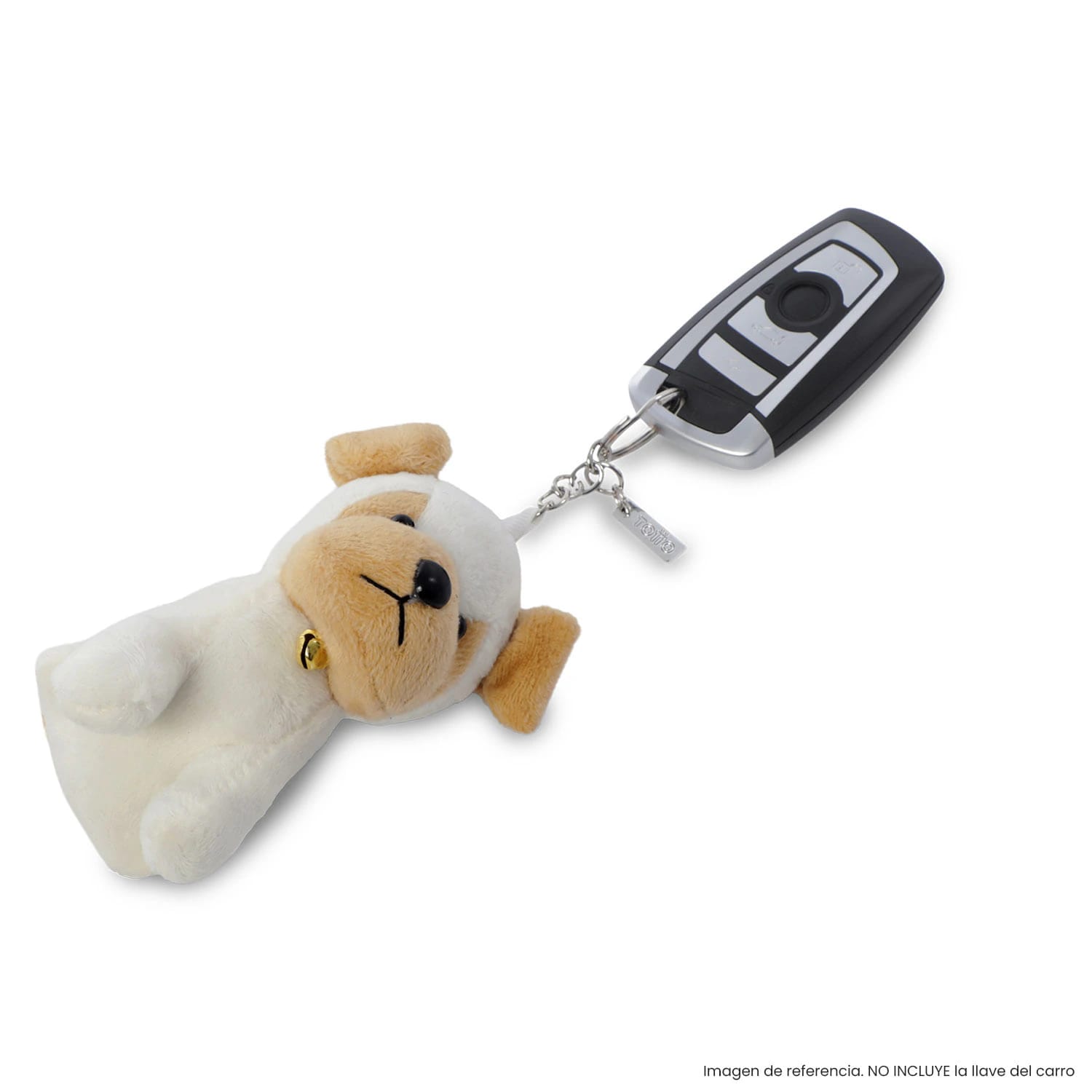 Llavero de Peluche Doggy color Blanco - imagen 4