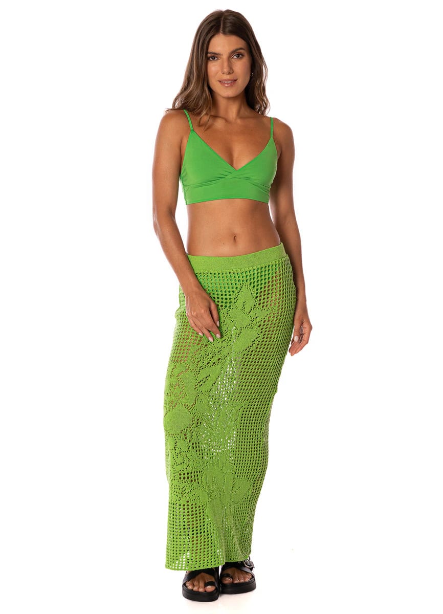 Maaji Emerald Brocade Tano Long Skirt - imagen 1