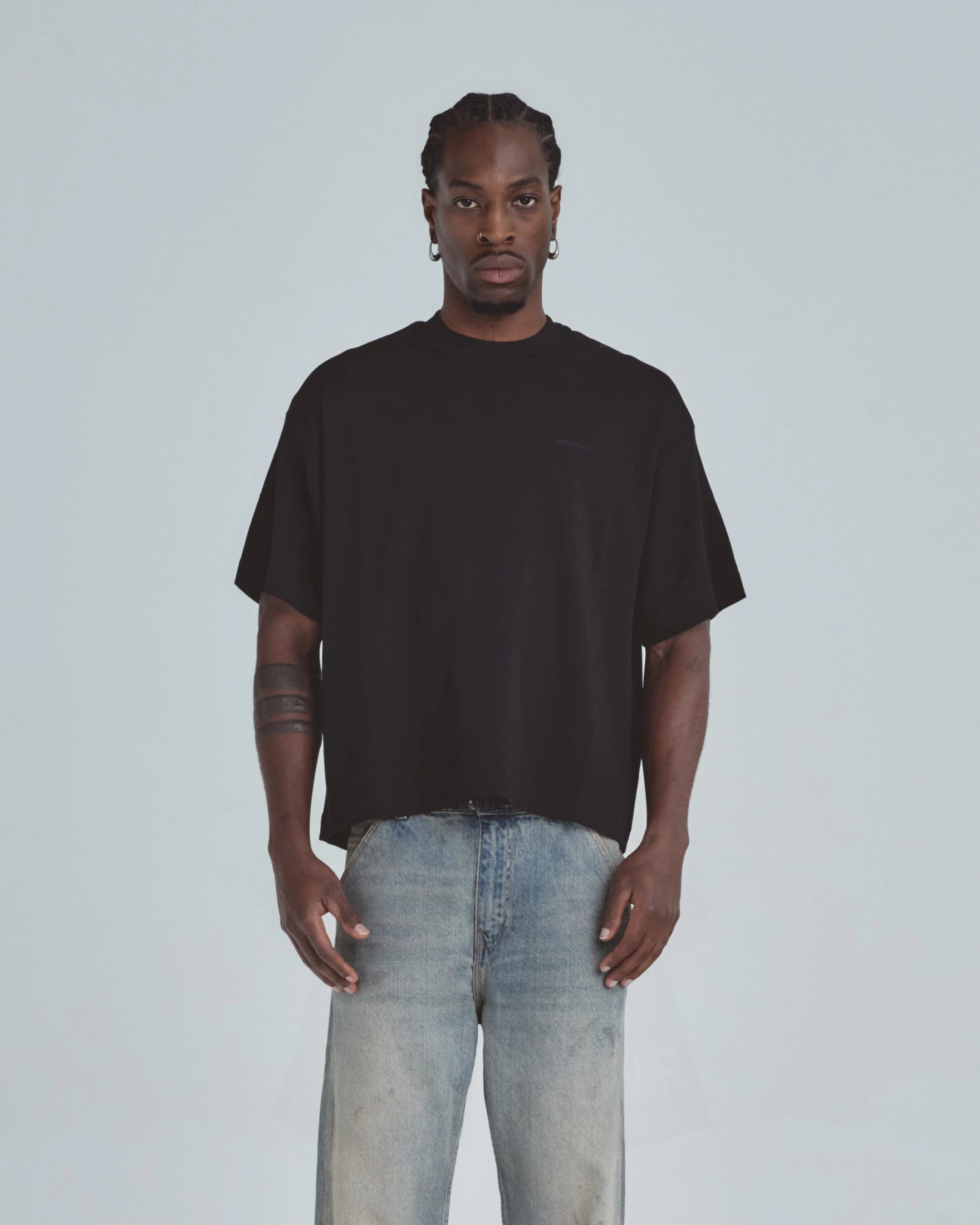 Line Basic Boxy Fit Tshirt Black - imagen 6