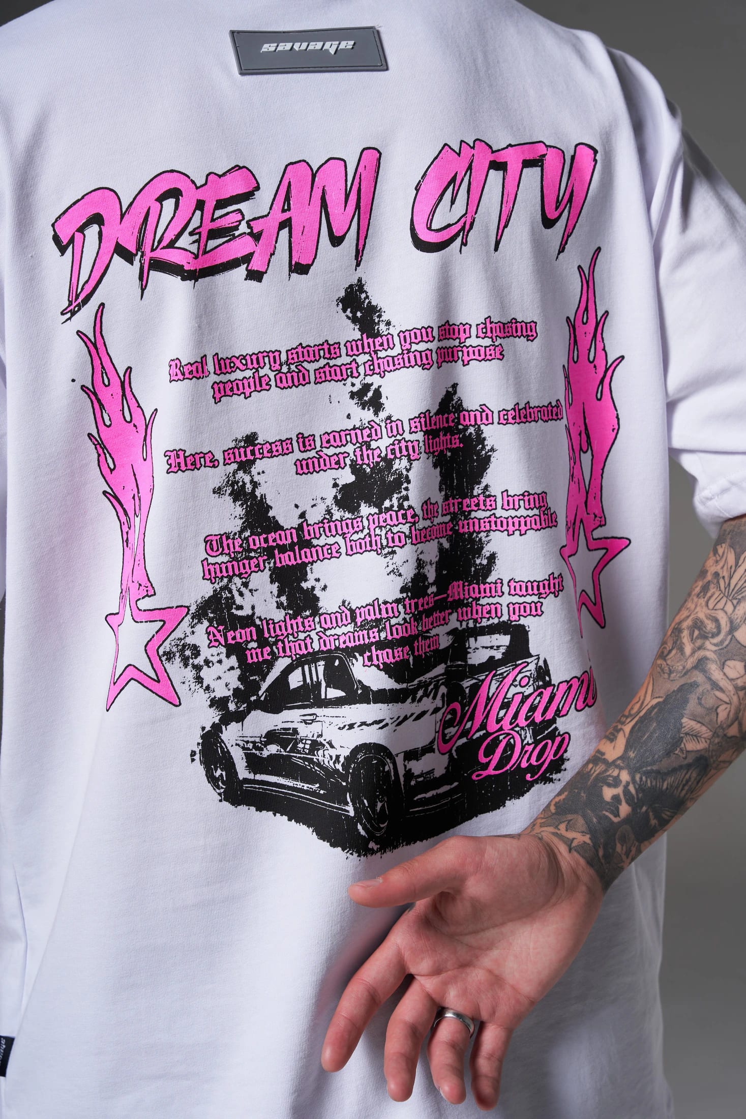 T shirt estrellas dream rosa 250 gramos 14600 - imagen 7