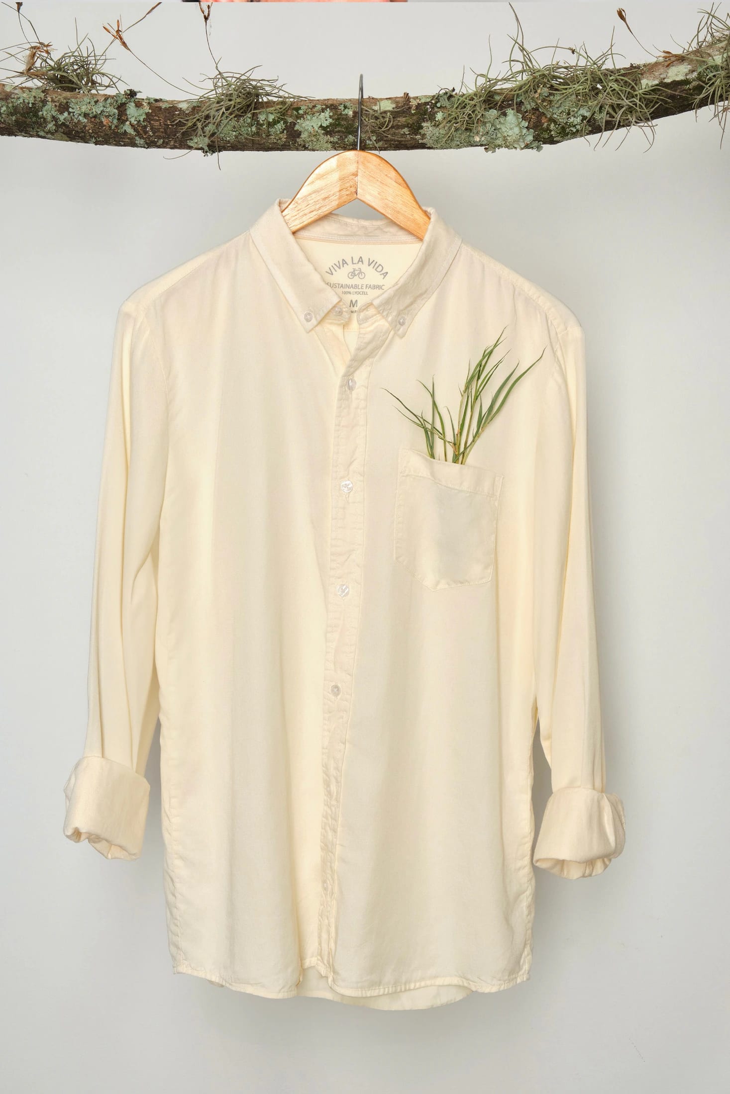 CAMISA LYOCELL CREAM - imagen 2