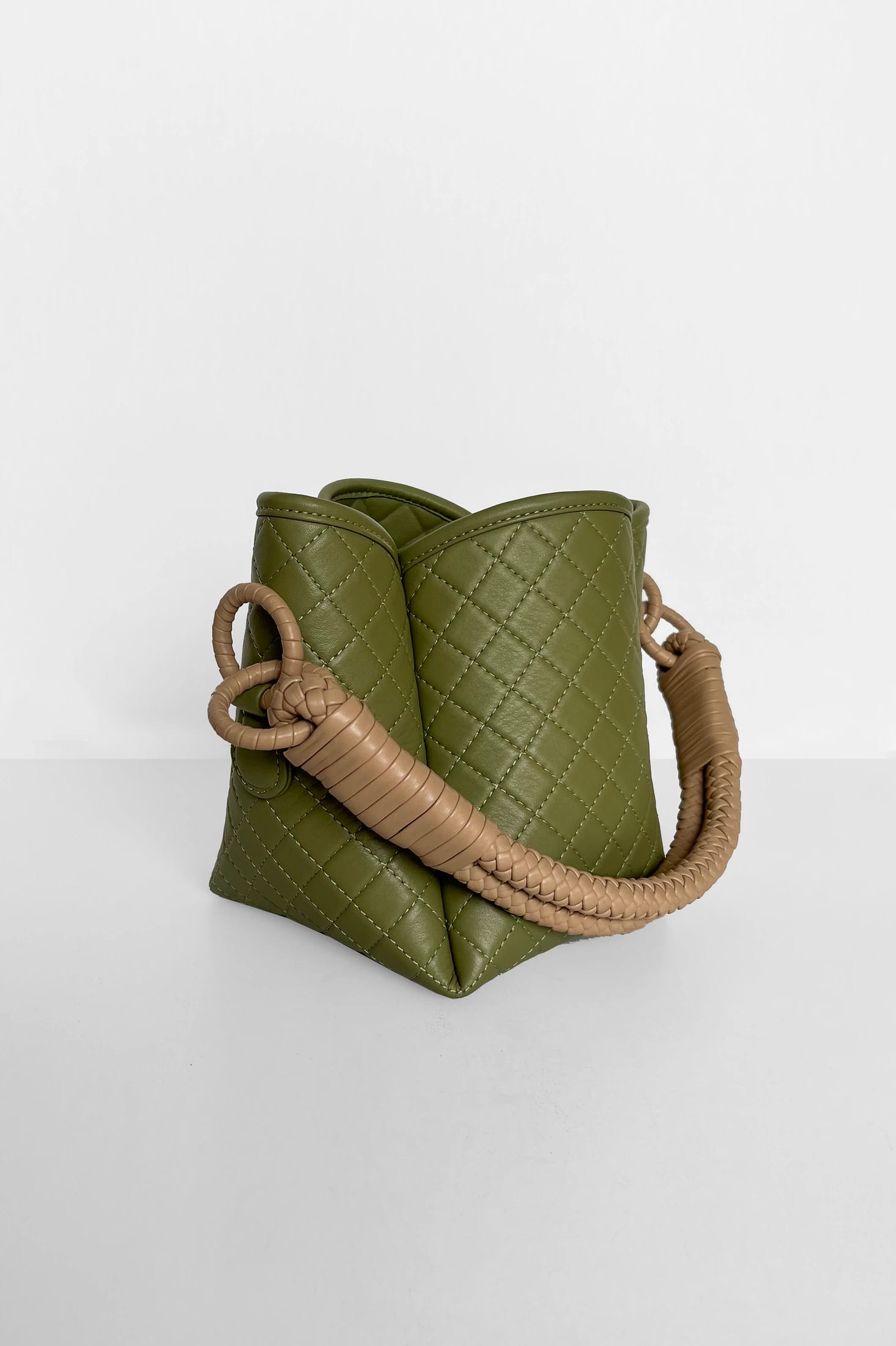 Tulip Mini Bucket Bag, Aloe & Cappuccino - imagen 2