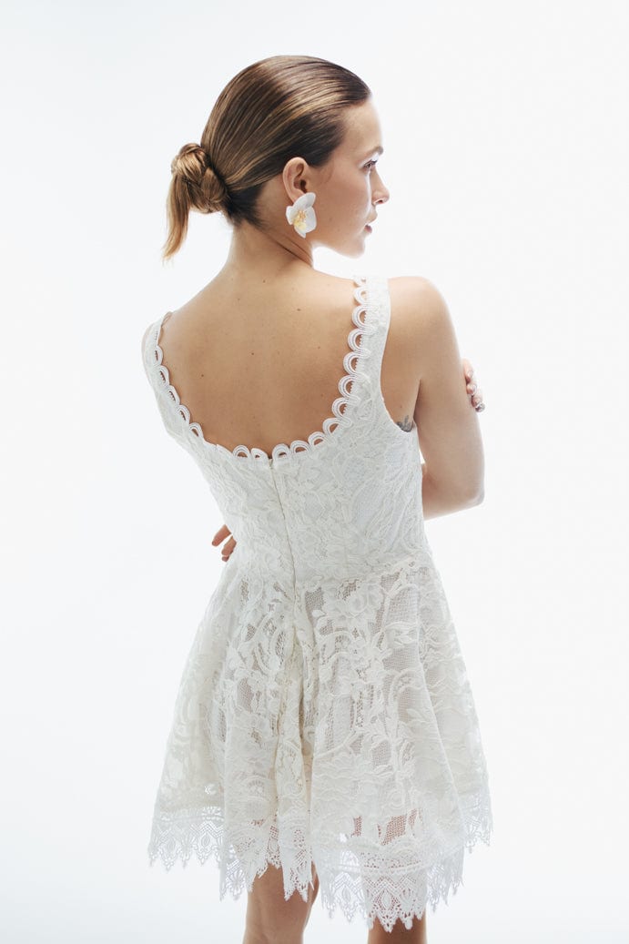 HAVANA MINI DRESS WHITE - imagen 8