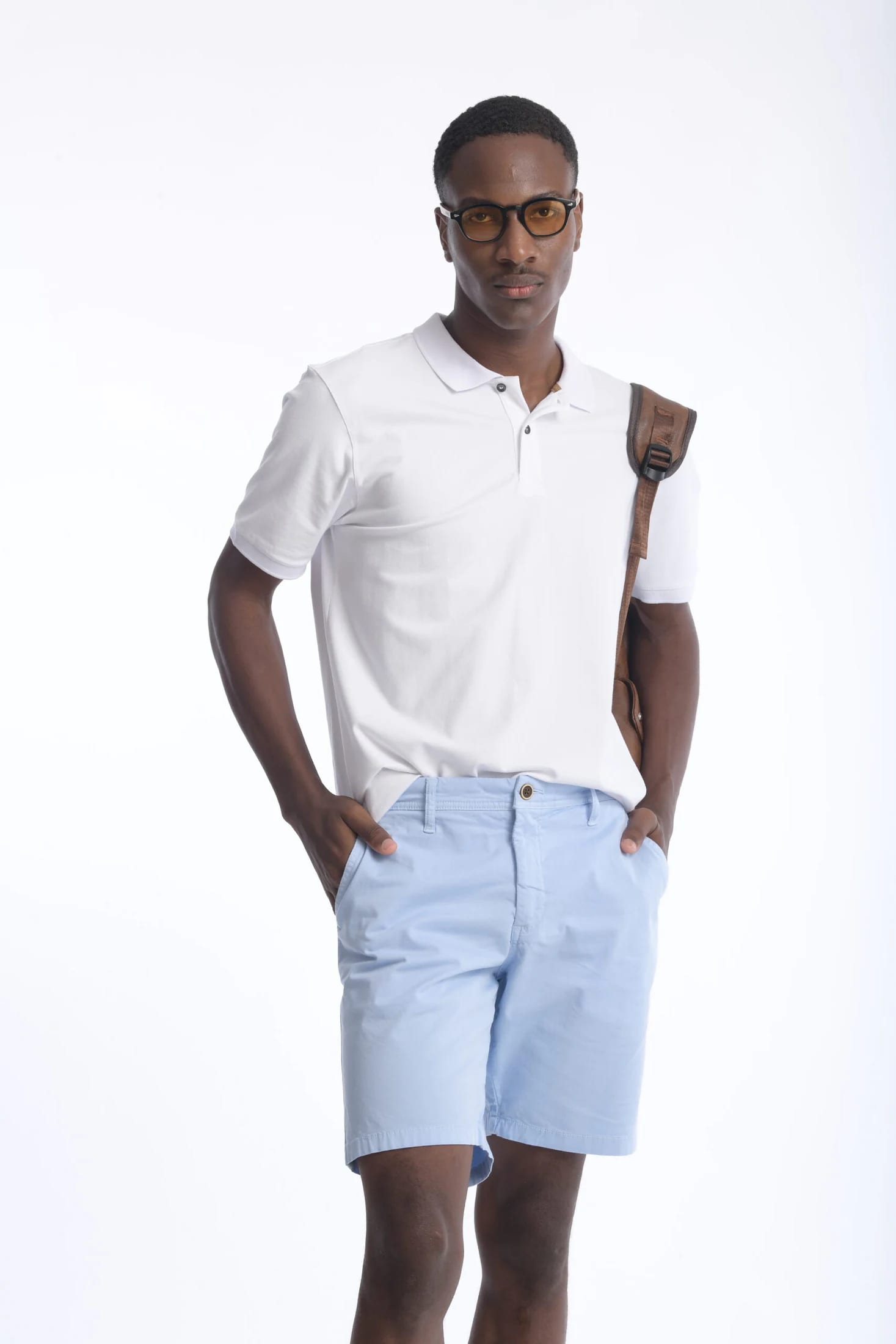 Bermuda Chino Dril Azul Marino - imagen 12
