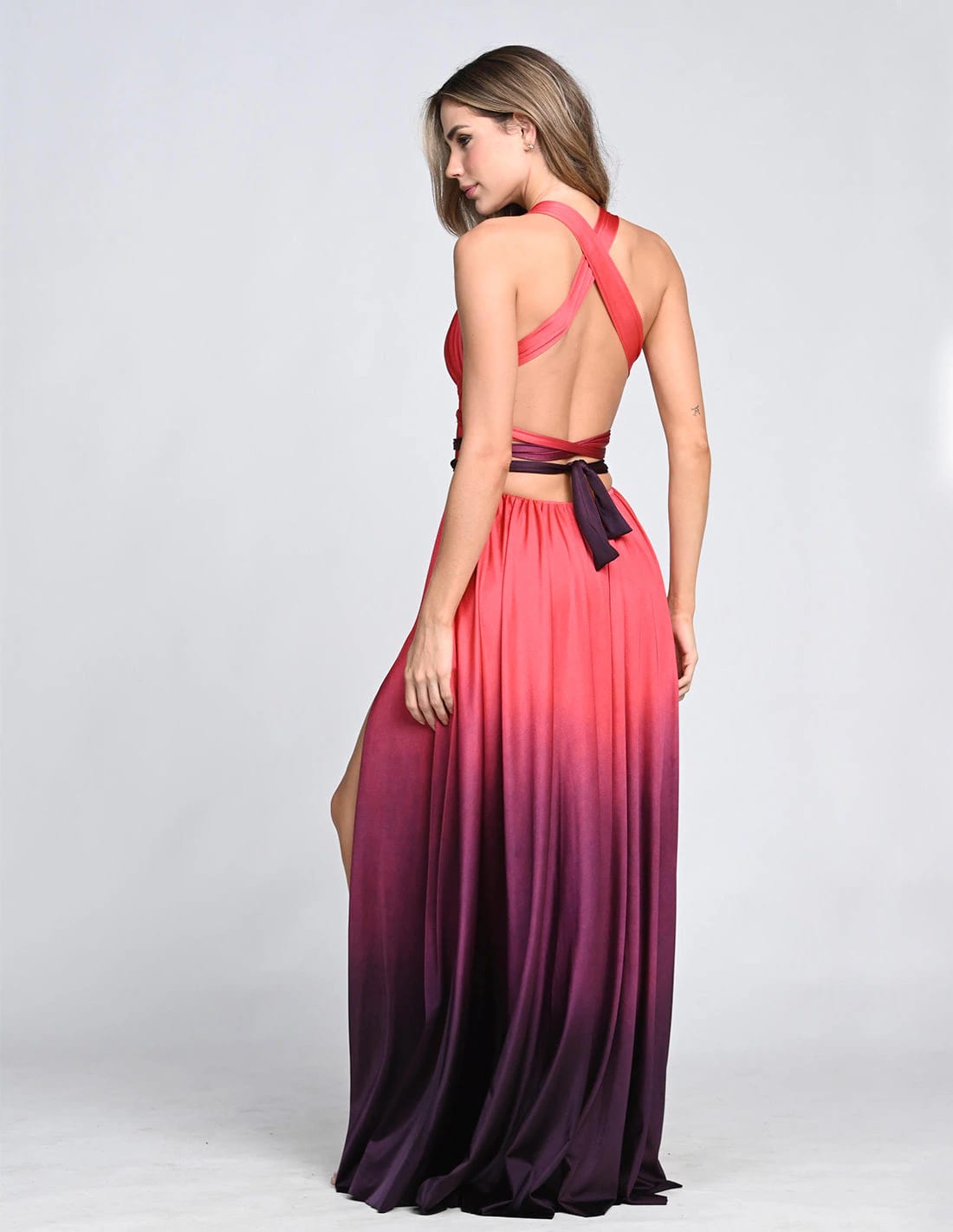 Vestido Plutón Wild Wine + Deep Purple - imagen 2