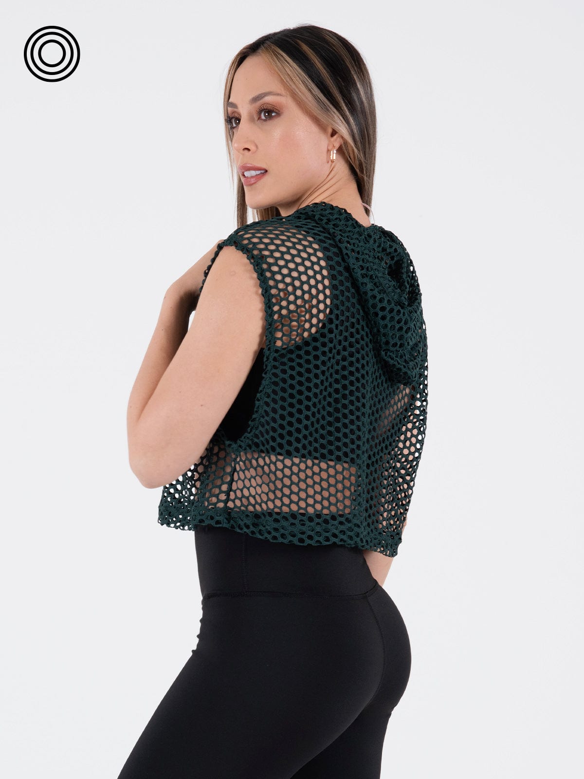 esqueleto con capucha malla verde - imagen 3