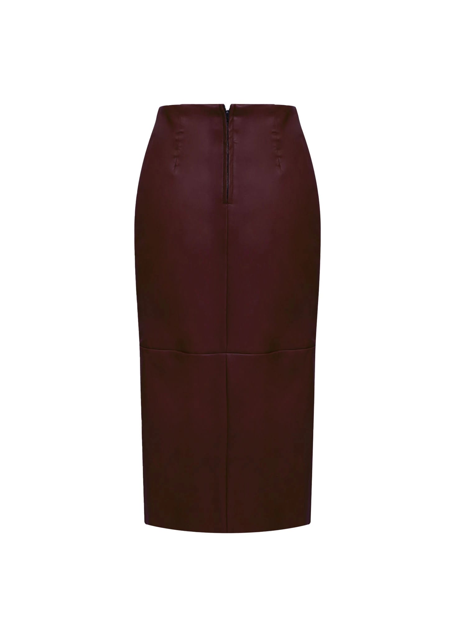 Falda Lápiz Midi Bordeaux Chic - imagen 3