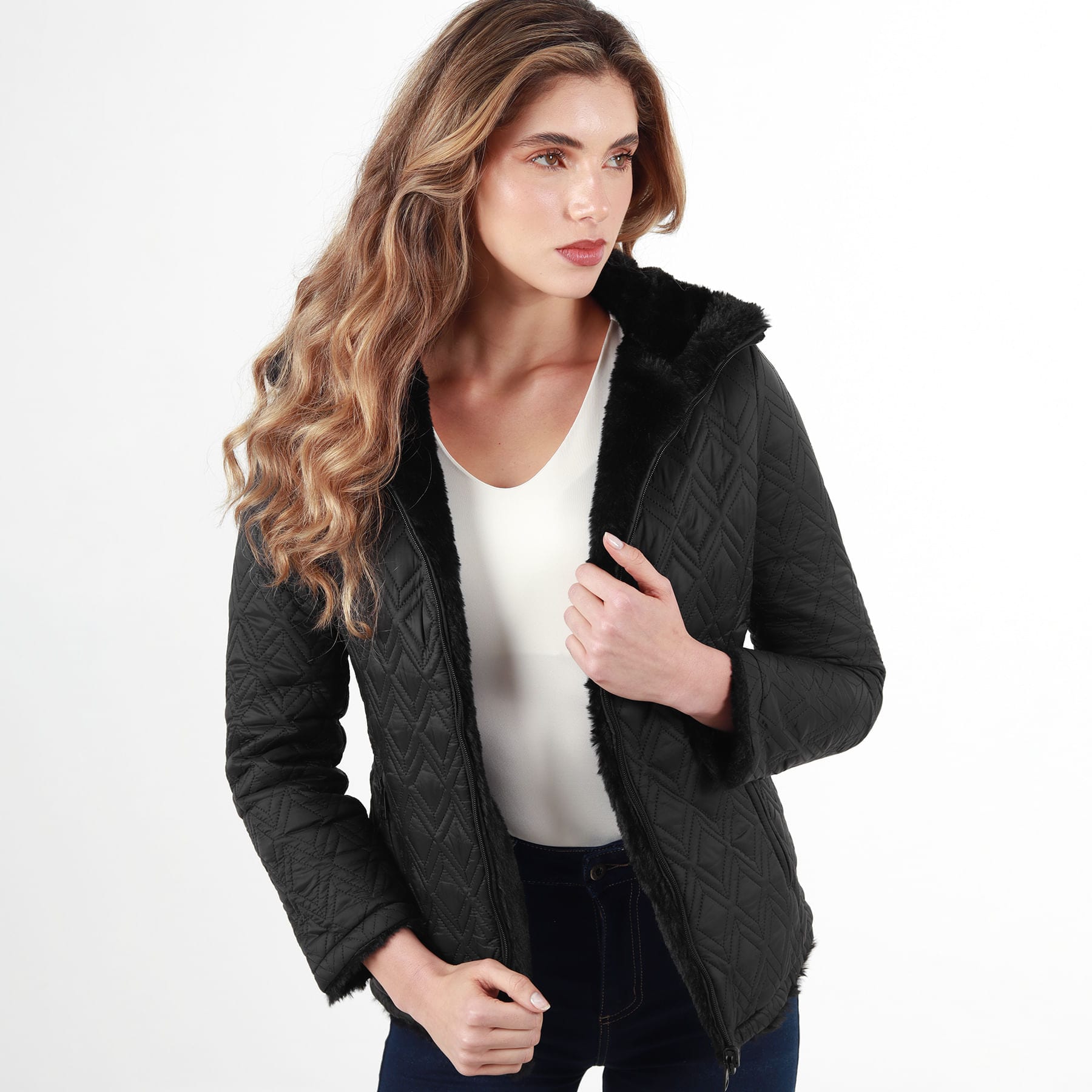 Chaqueta Doble faz Acolchada Suave - imagen 13