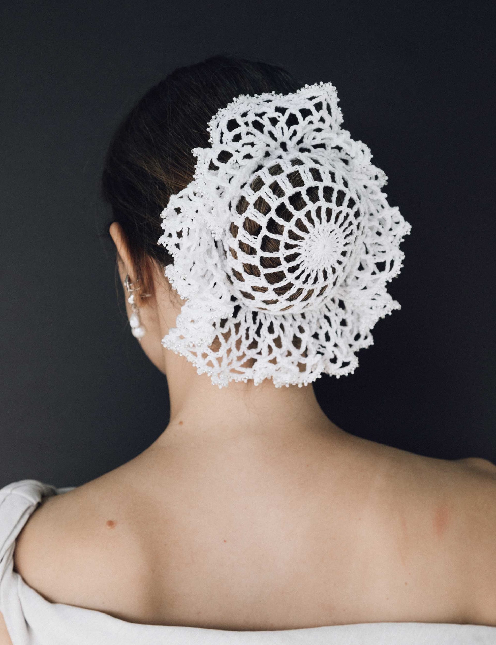 Scrunchie Bun Crochet - imagen 2