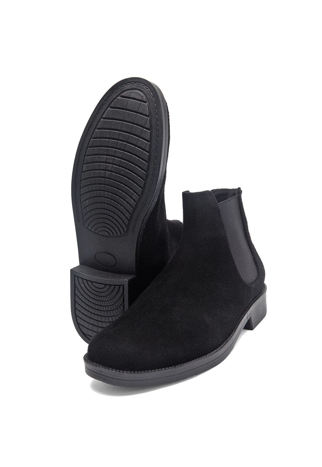 Botines chelsea negros en gamuza. - imagen 10