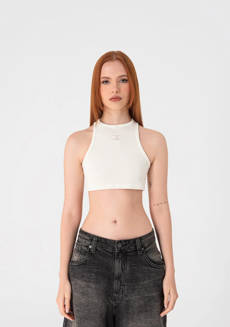 Heraldic cream crop top - imagen 2