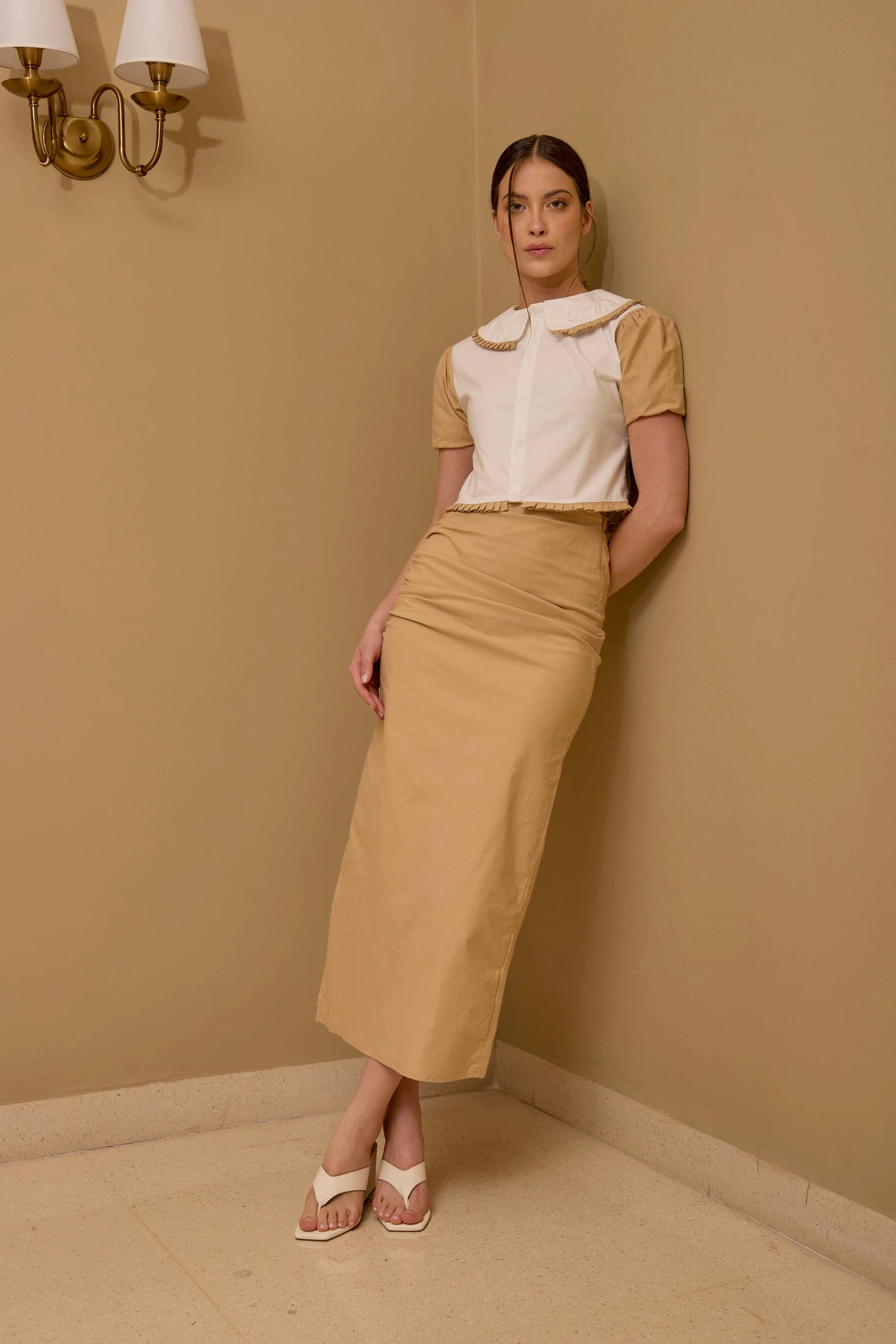 Falda Cambridge Beige - imagen 4