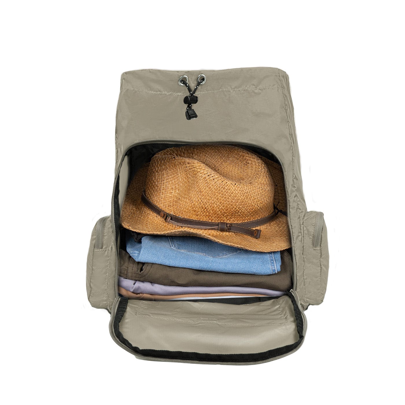 Morral Mochilero Pequeno Citybags Beige - imagen 5
