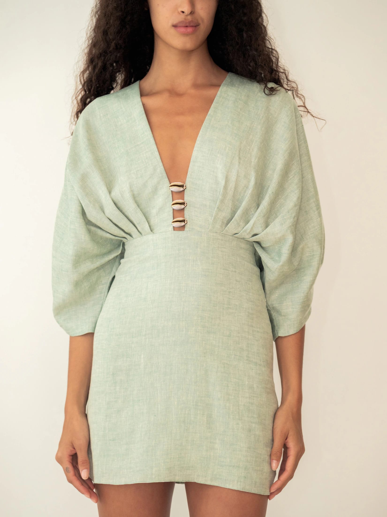 ABELLA DRESS SEAFOAM GREEN - imagen 2