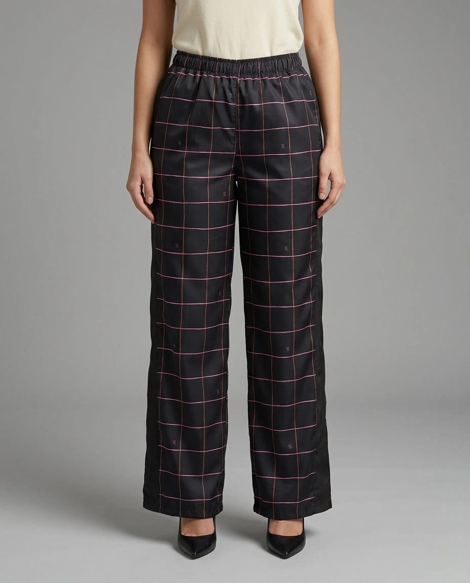 Pantalón Negro Cuadricula - imagen 1